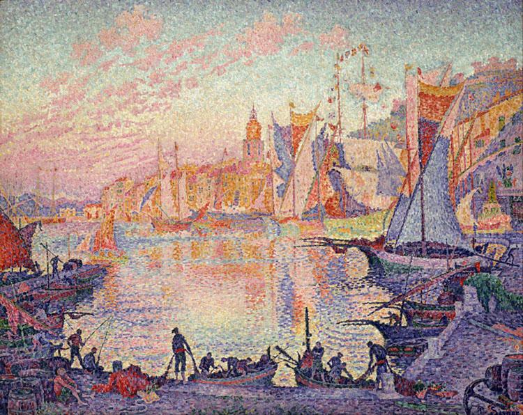 Paul Signac The Port of Saint-Tropez (mk09)